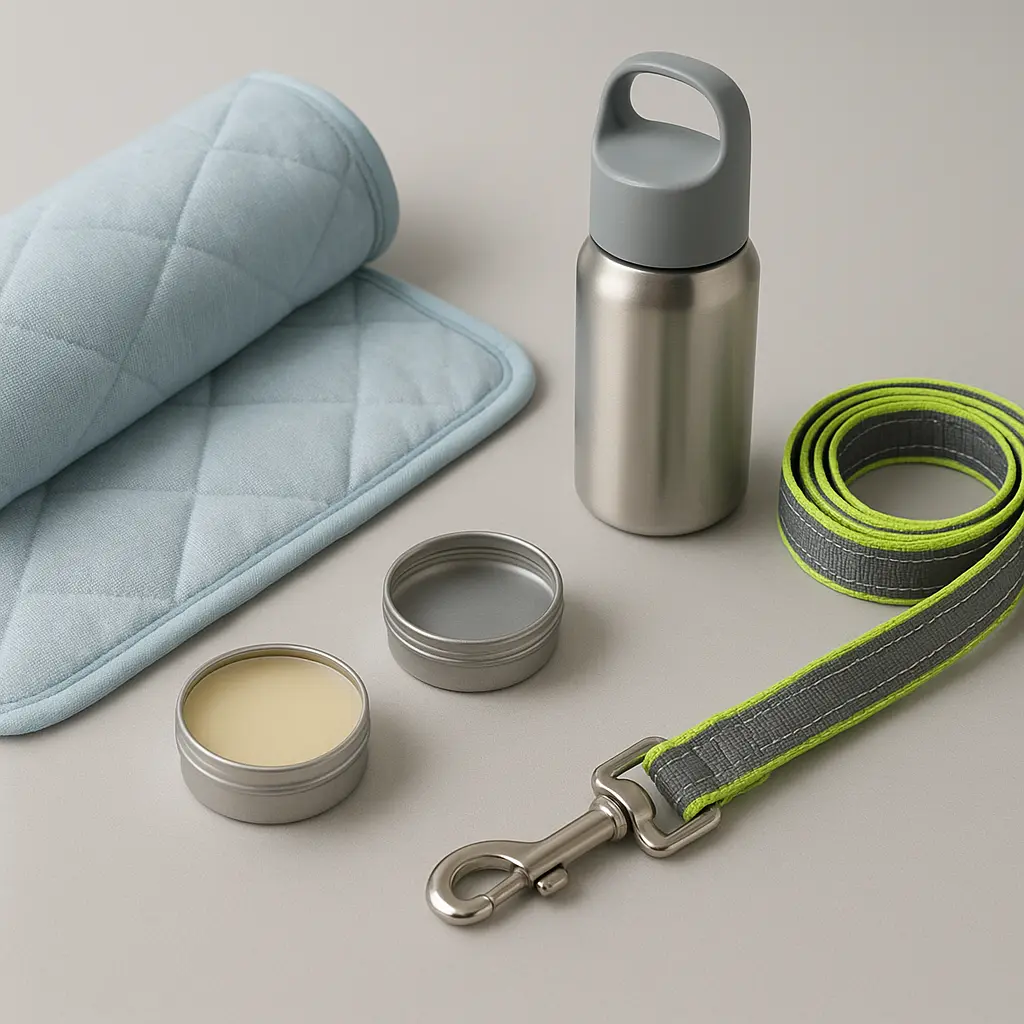 Saisonale Haustierartikel wie Kühlmatte und Pfotenpflege